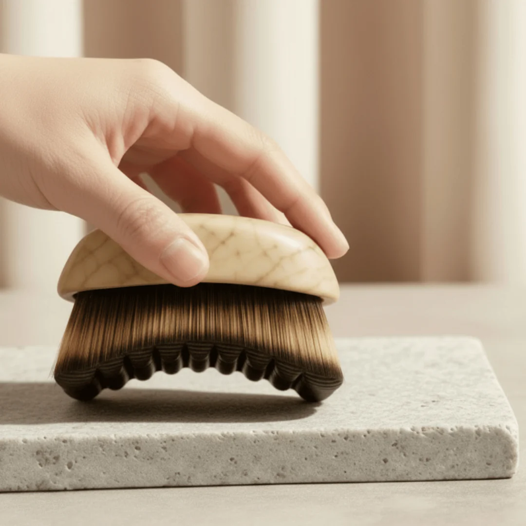 Spazzola per drenaggio linfatico